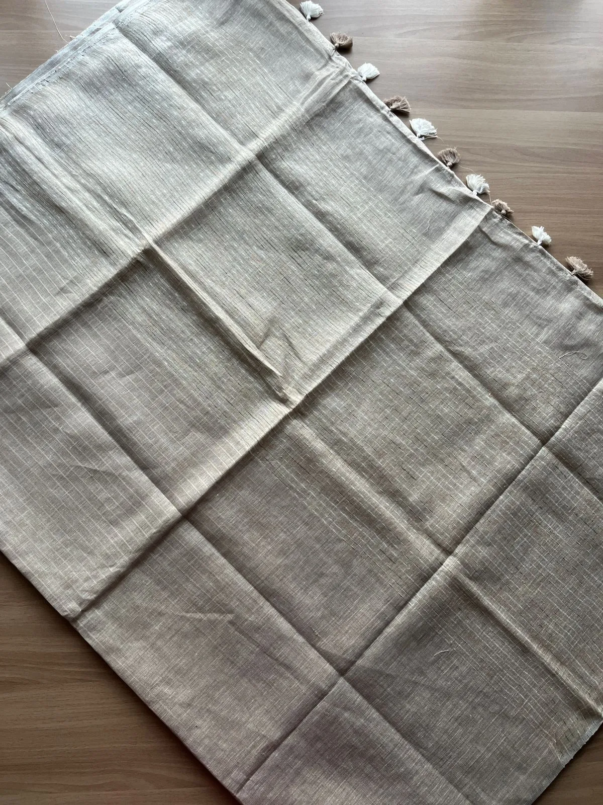 Simple Linen Saree -14458