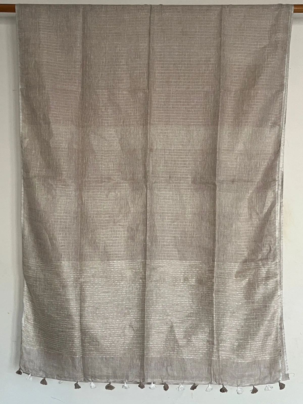 Simple Linen Saree -14458