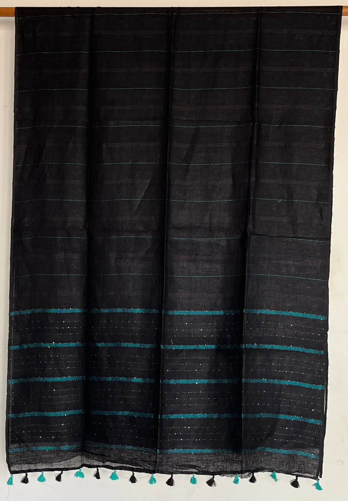 Simple Linen Saree -14483