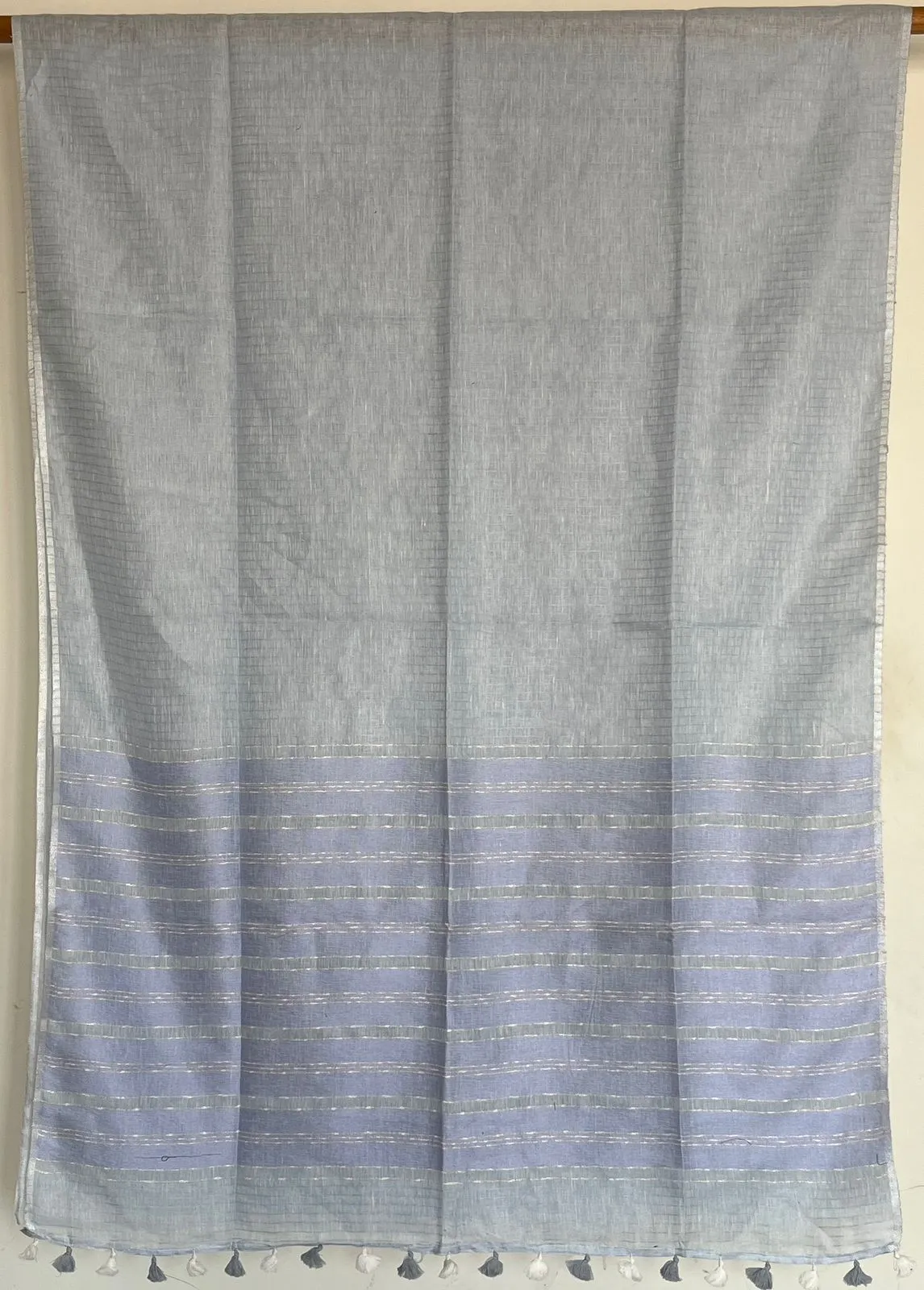 Simple Linen Saree -15470