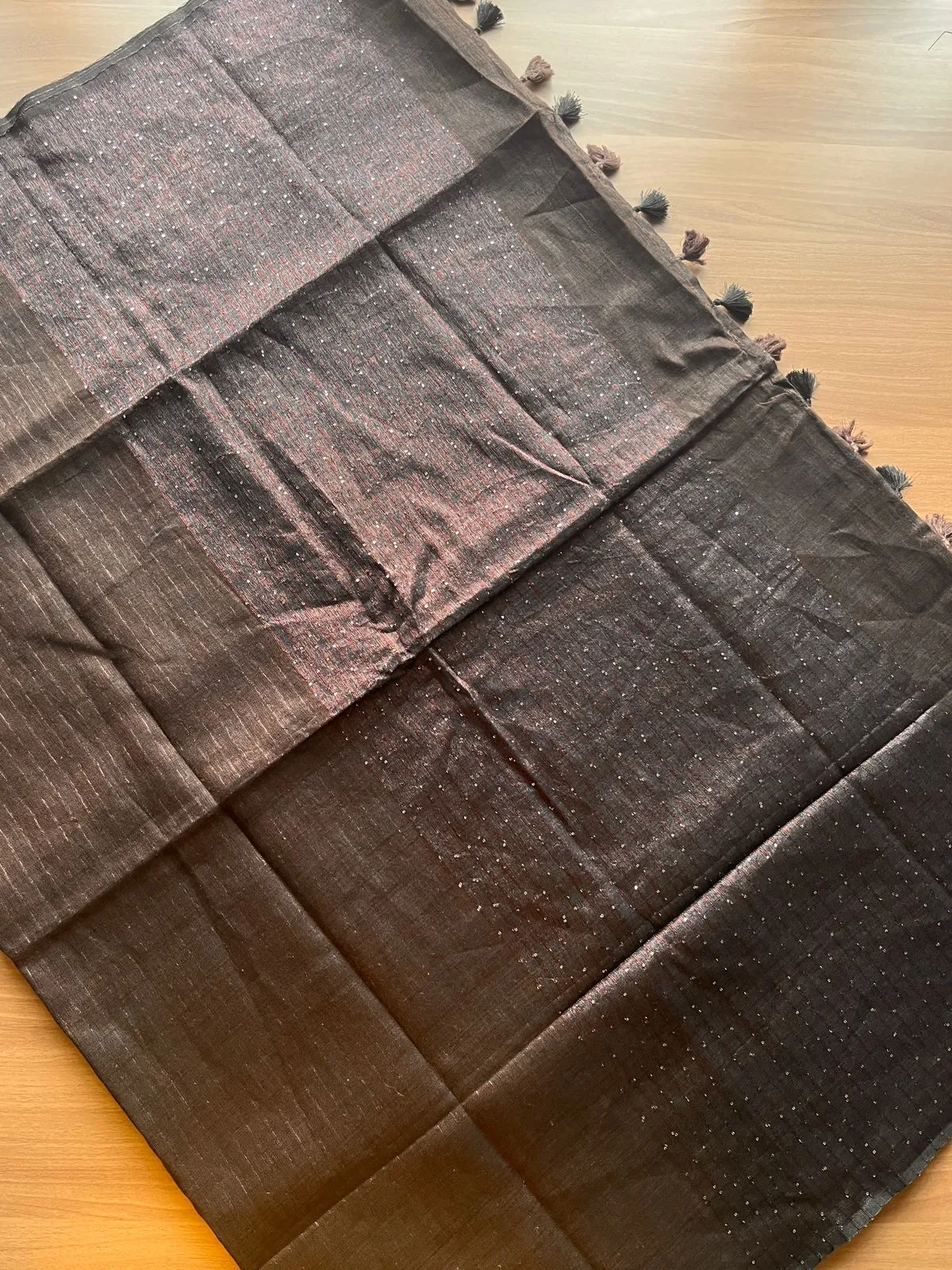 Simple Linen Saree -15498