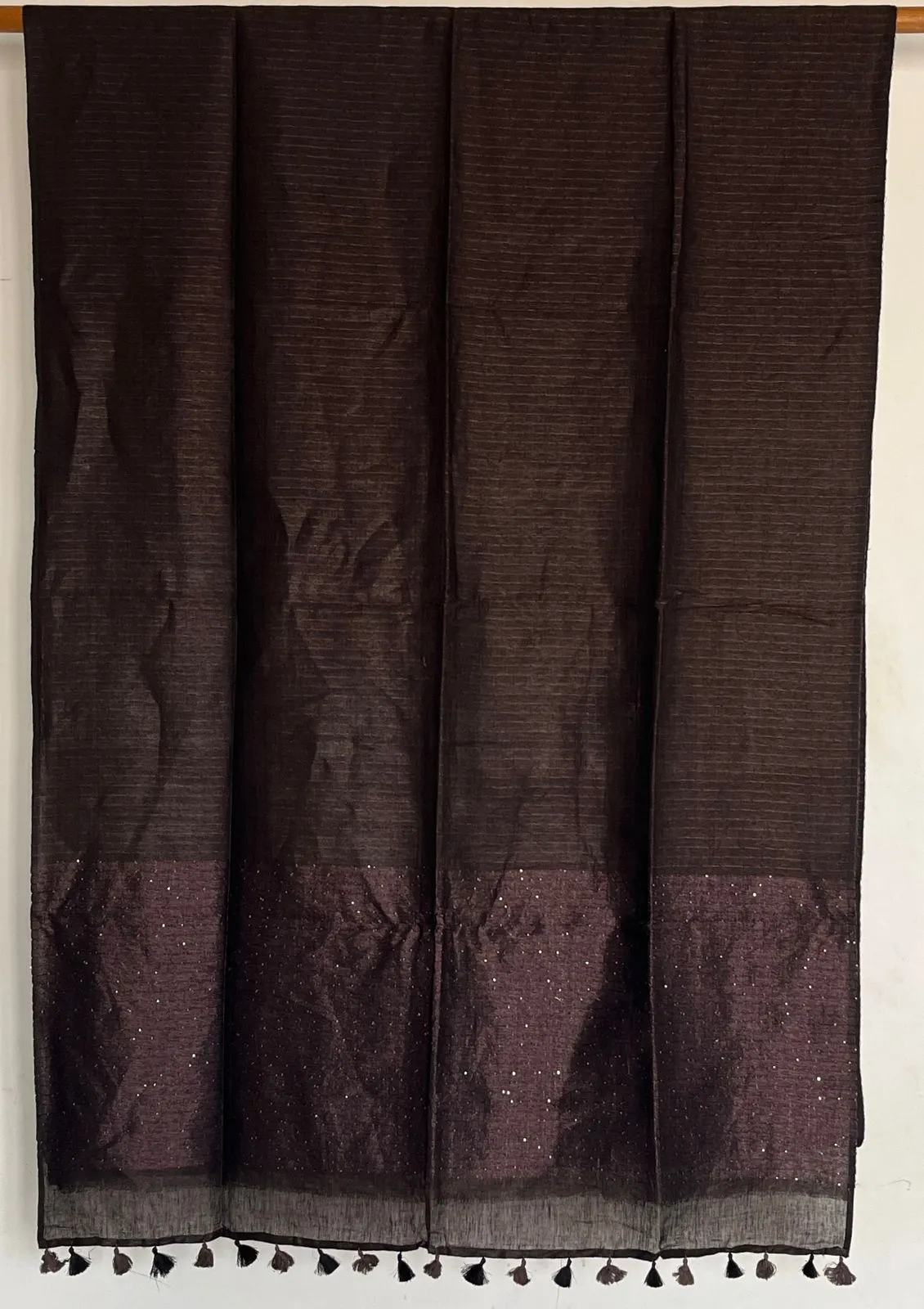 Simple Linen Saree -15498