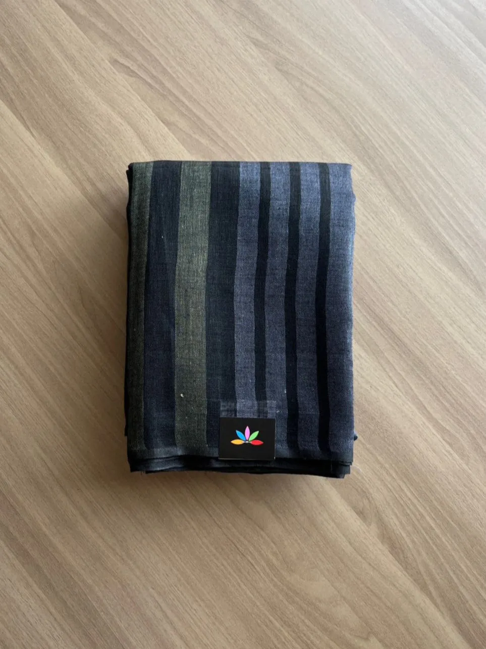 Simple Linen Saree -15524