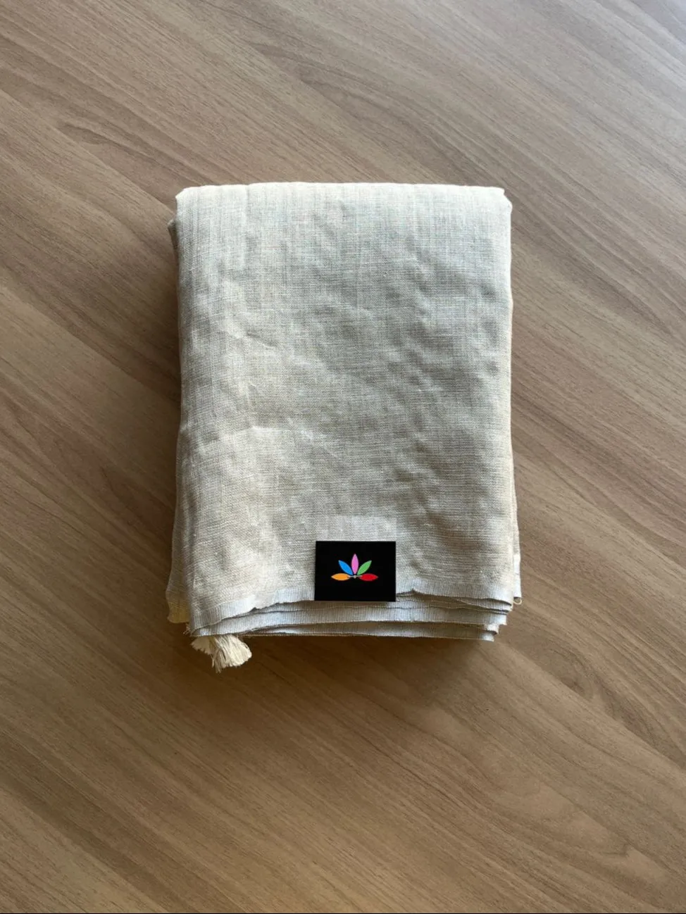 Simple Linen Saree -15540