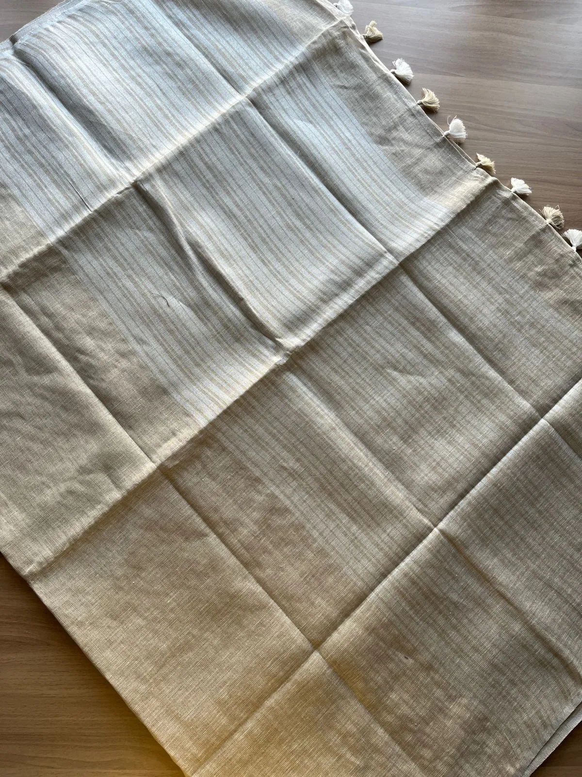 Simple Linen Saree -15540