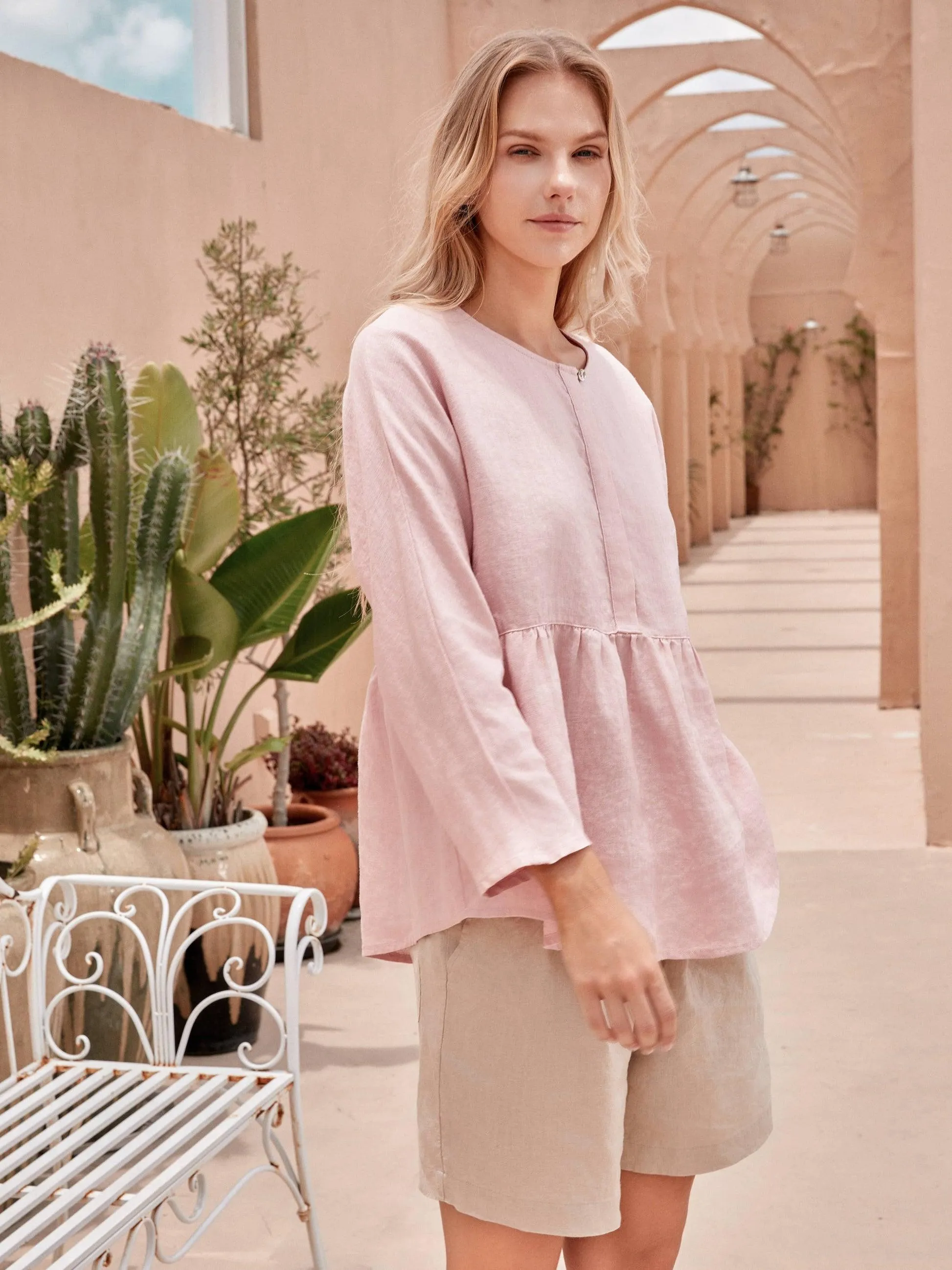 SITKA Linen Long-Sleeved Top