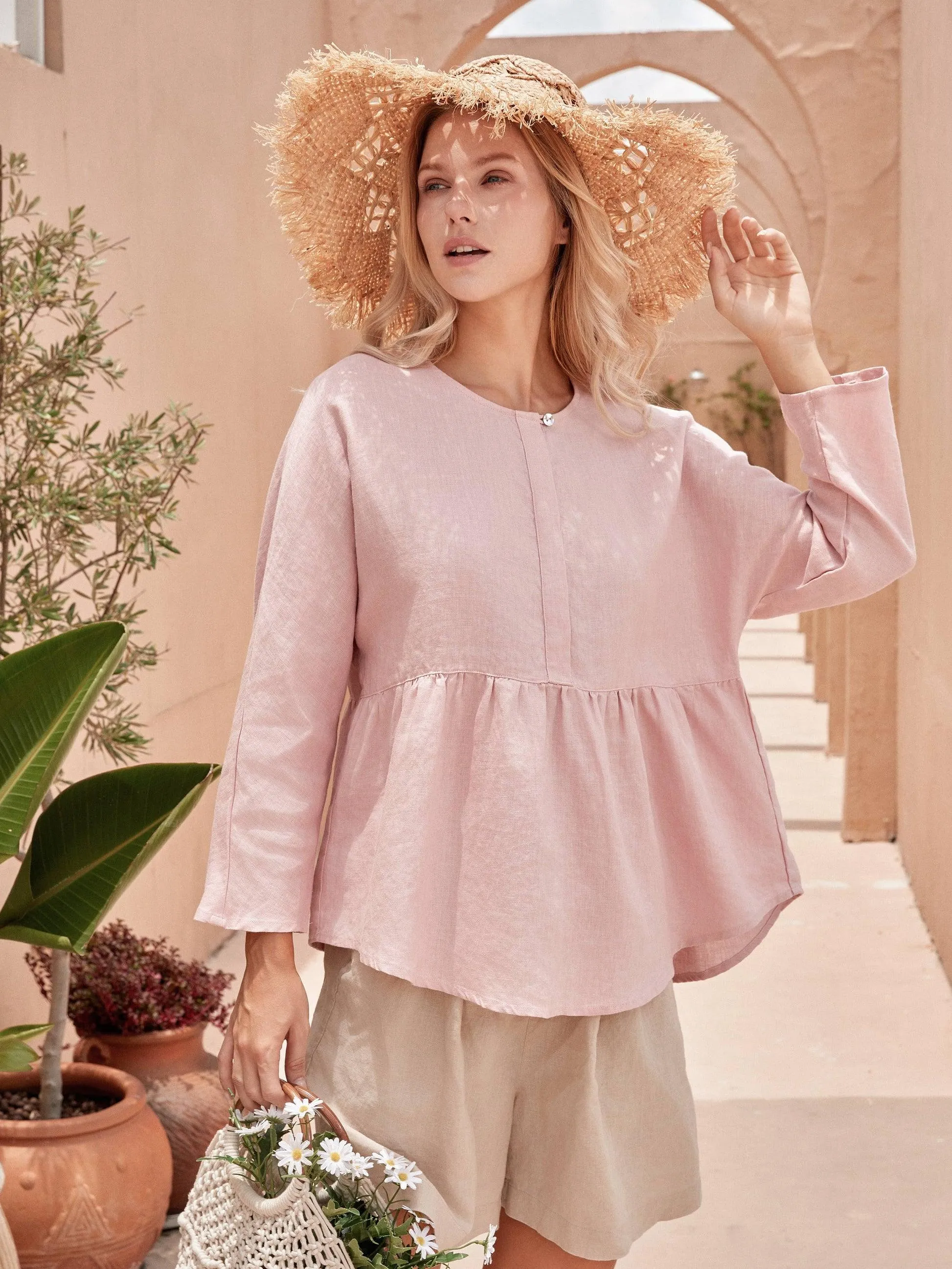 SITKA Linen Long-Sleeved Top