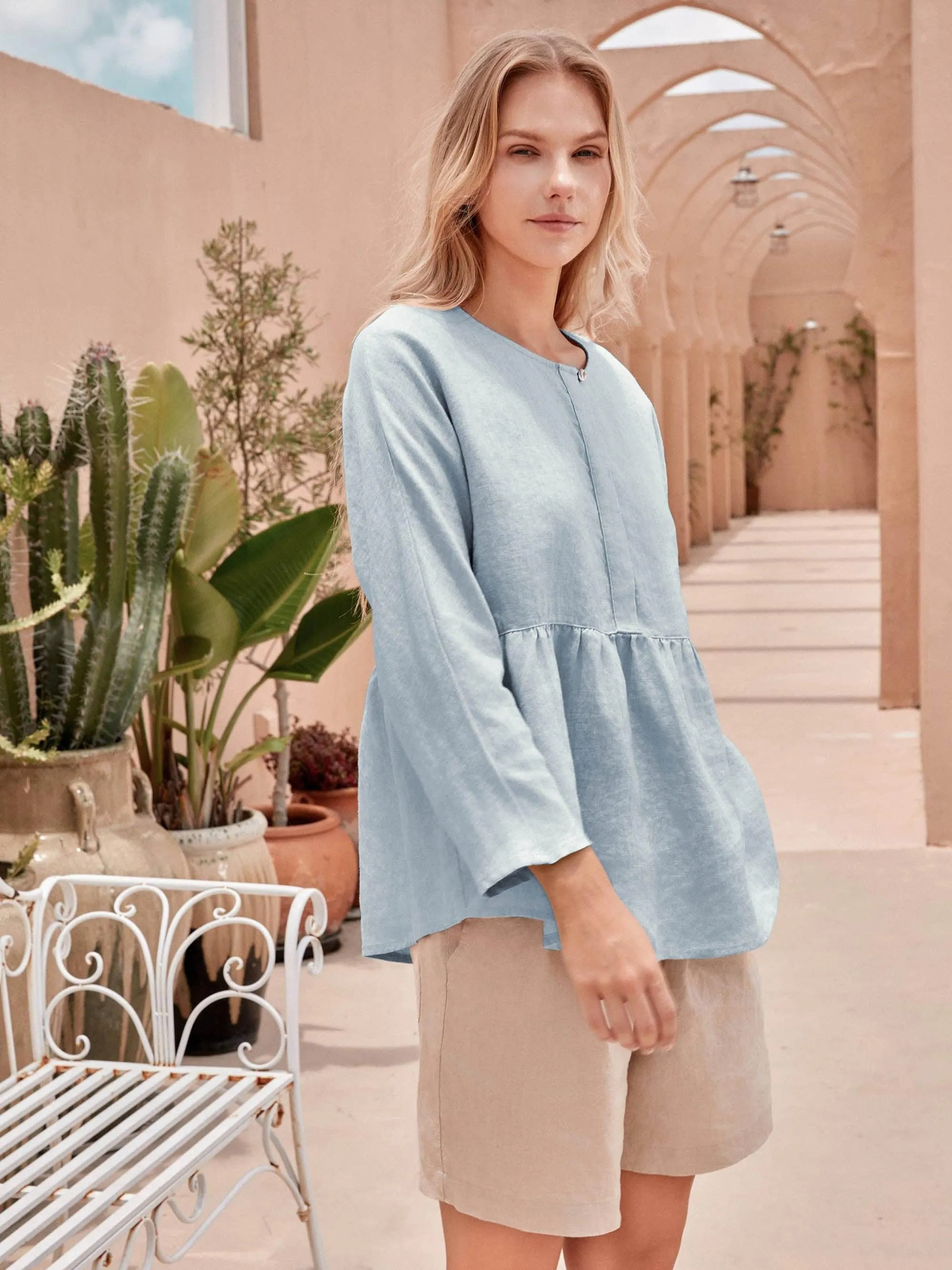 SITKA Linen Long-Sleeved Top