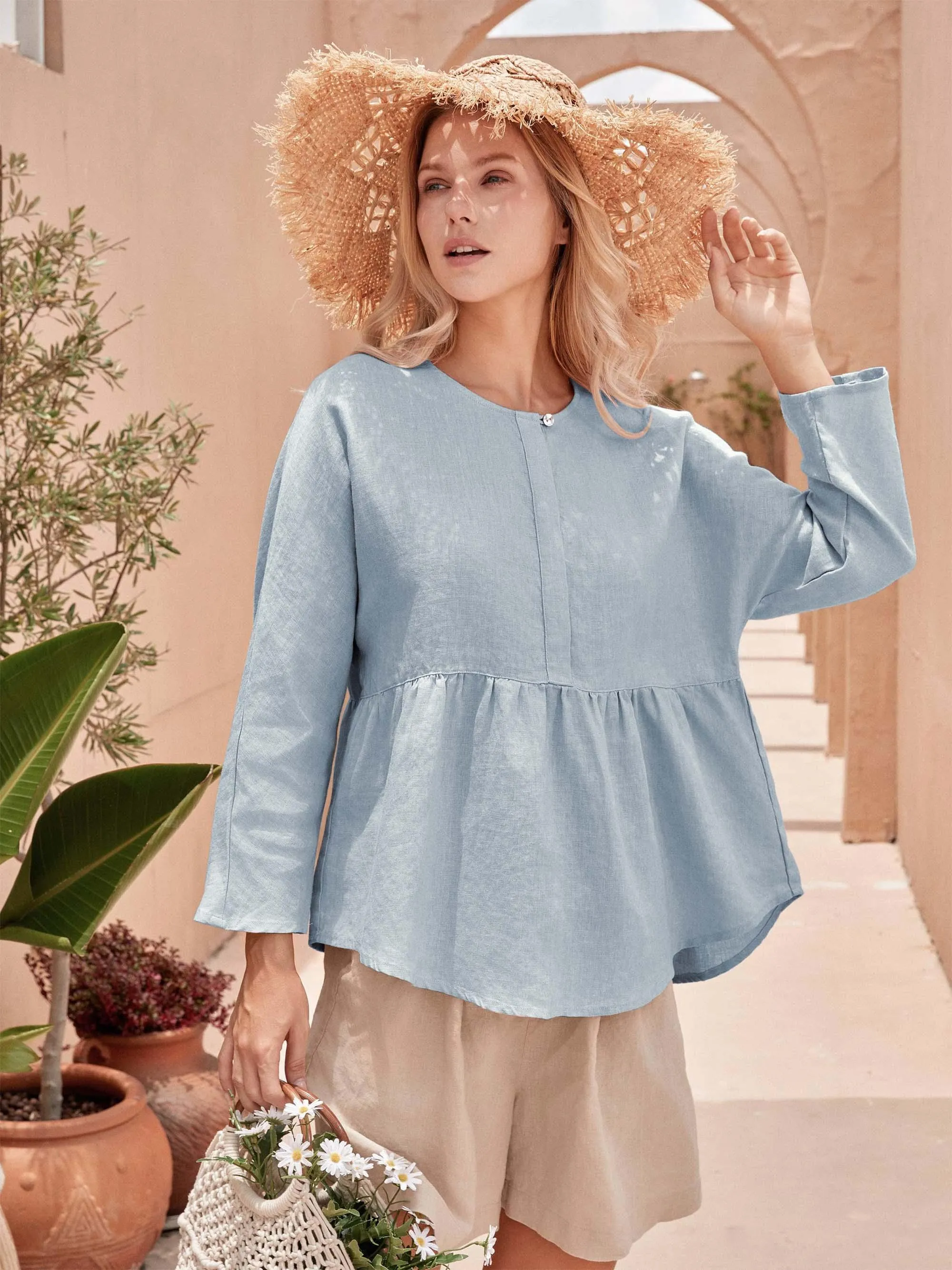 SITKA Linen Long-Sleeved Top