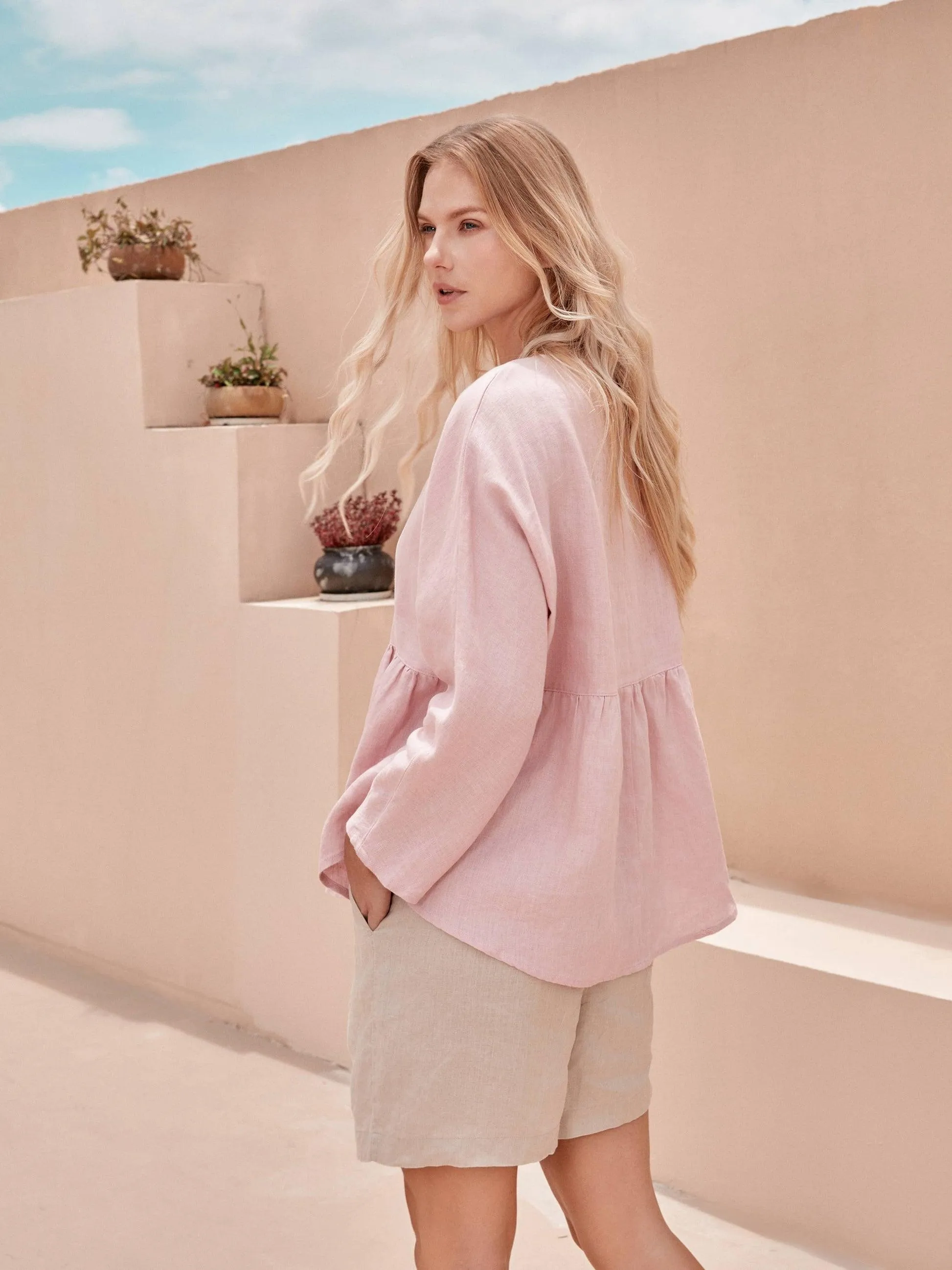 SITKA Linen Long-Sleeved Top