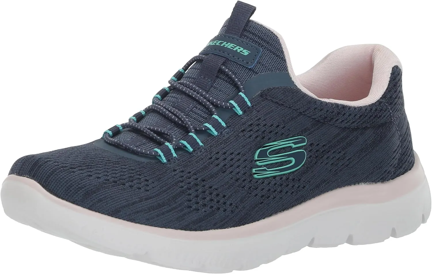 Skechers Sport Women's Women's Summits Fun Flare Sneaker, NVMT=Navy Multi, 6.5