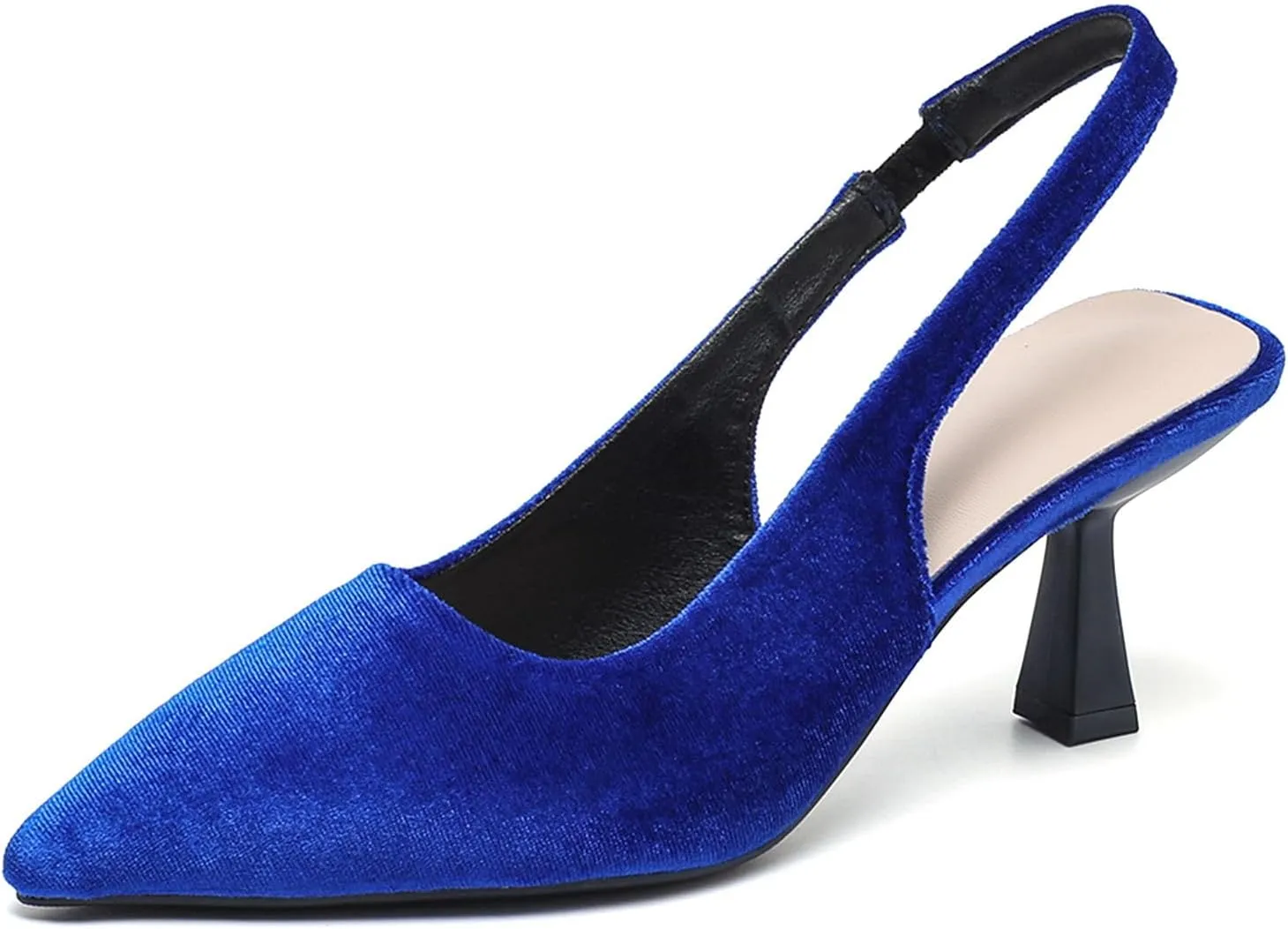 Slingback Heels for Women Closed Pointed Toe Pumps Kitten Heel Wedding Party Dress Shoes