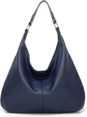 Slouchy Hobo Bags for Women Soft Vegan Leather Designer Shoulder Purses Ladies Top Handle Handbag Slouchy Tote Bag