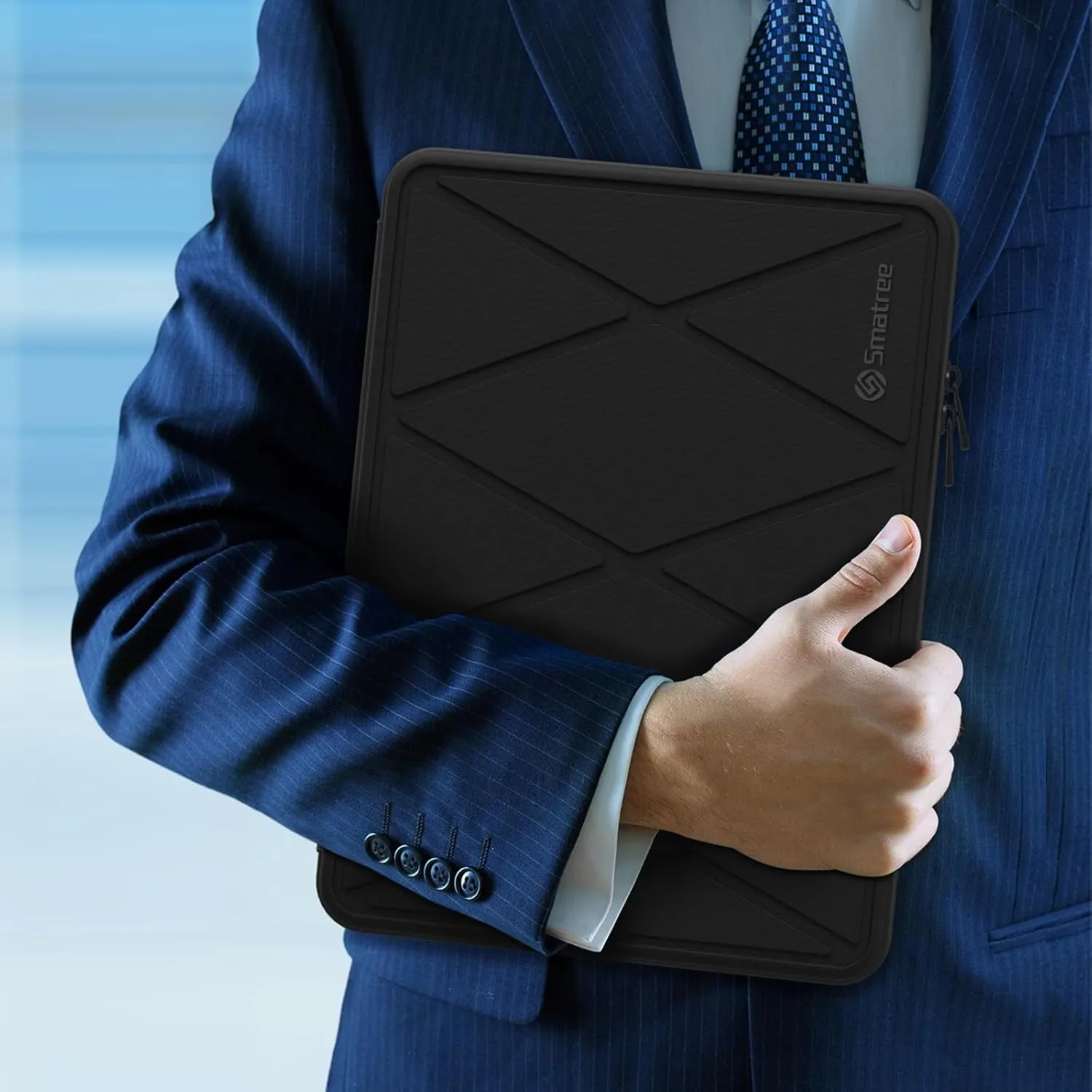 Smatree 15inch Protective Hard Sleeve Case for Portable Monitor and Laptop, Compatible with 15.6/15.8 SideTrak Solo Pro Bag, Travel Business Work Notebooks Carrying Case