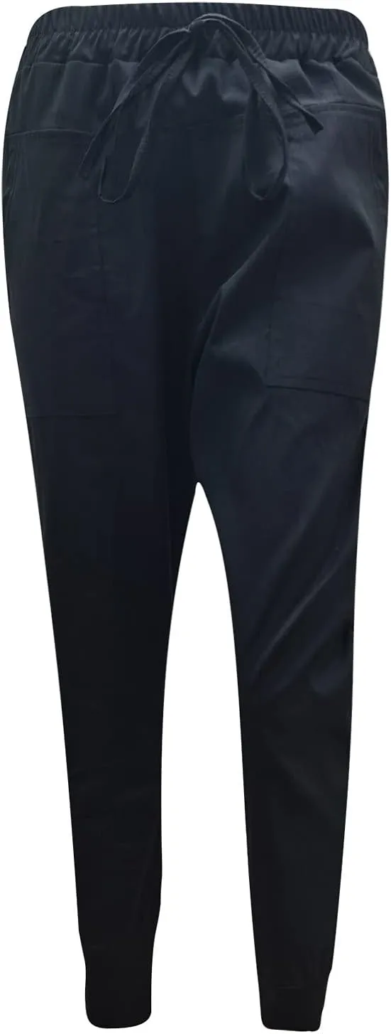 SMIDOW Capri Sweatpants for Women Dressy Casual Elastic Waist Drawstring Jogger Running Pant Loose Fit Lounge Pants