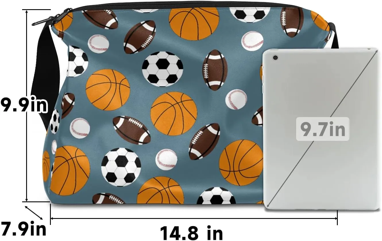 Soccer Basketball Rugby Small Gym Bag for Men Women Workout Sport Duffle Bag Waterproof Weekender Overnight Bag Lightweight Carry on Tote Bag Crossbody Shoulder Travel Bag for Swim Yoge Dance