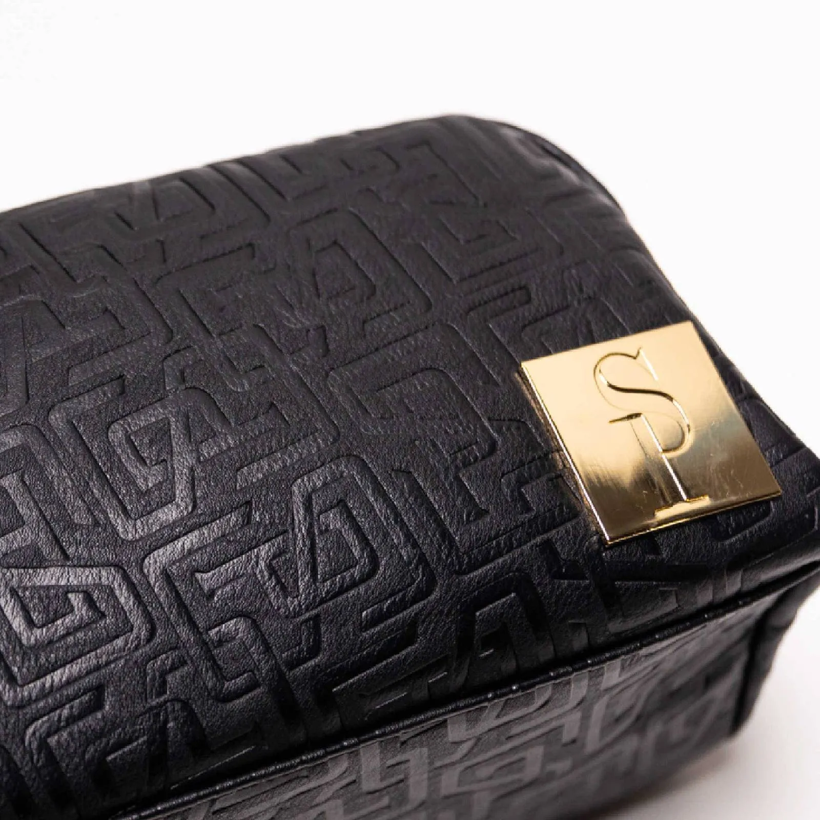 Sole Premise Black Monogram Leather Toiletry Bag