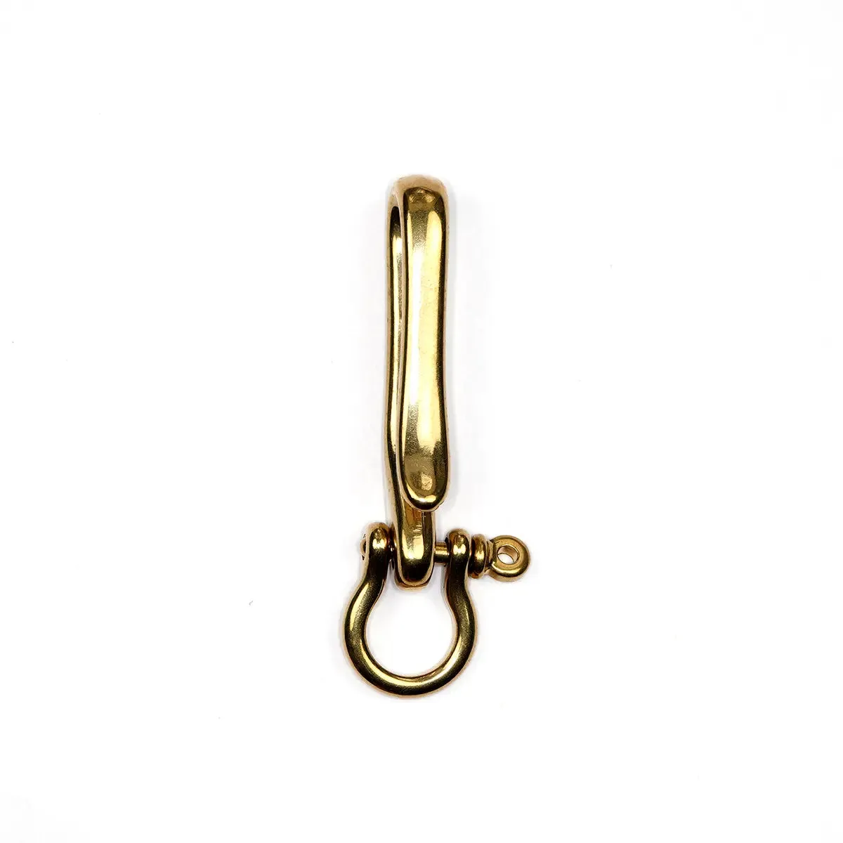 Solid Brass Belt Hook with Shackle