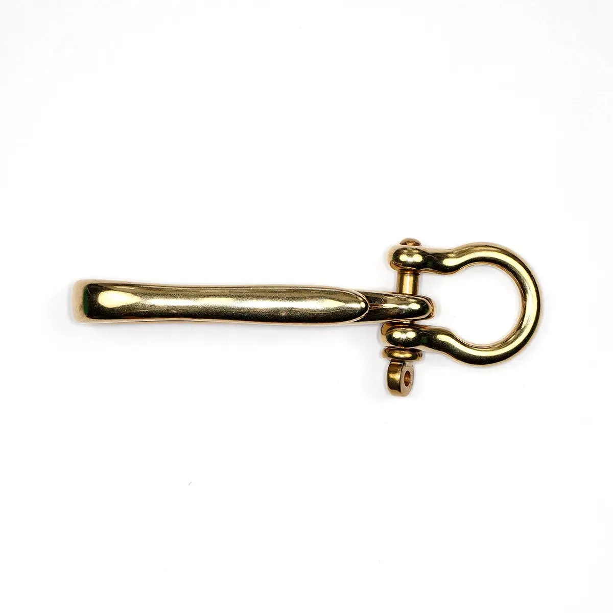 Solid Brass Belt Hook with Shackle