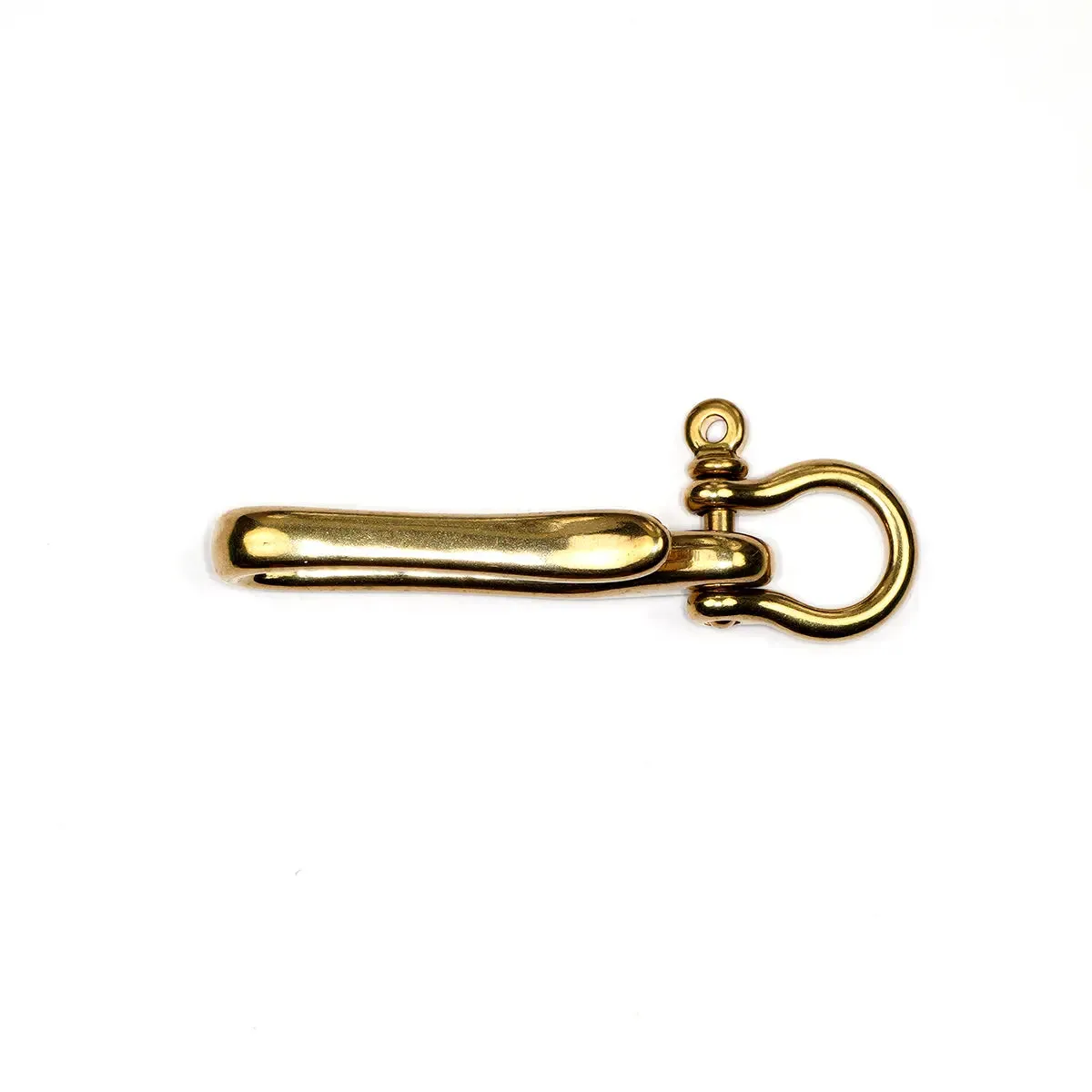 Solid Brass Belt Hook with Shackle