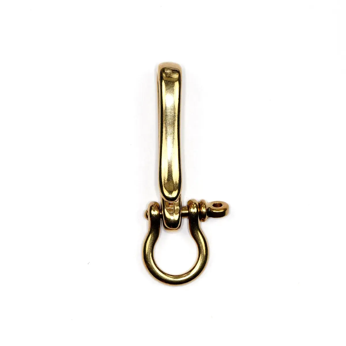 Solid Brass Belt Hook with Shackle