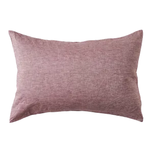 SOW marl linen standard pillowcase set aubergine