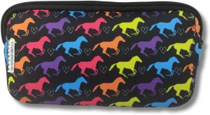 Sportybella Makeup Bag for Horse Lovers - Waterproof Toiletry Organizer, Equestrian Gift for Women, Travel Cosmetic Bag, Horse Accessories