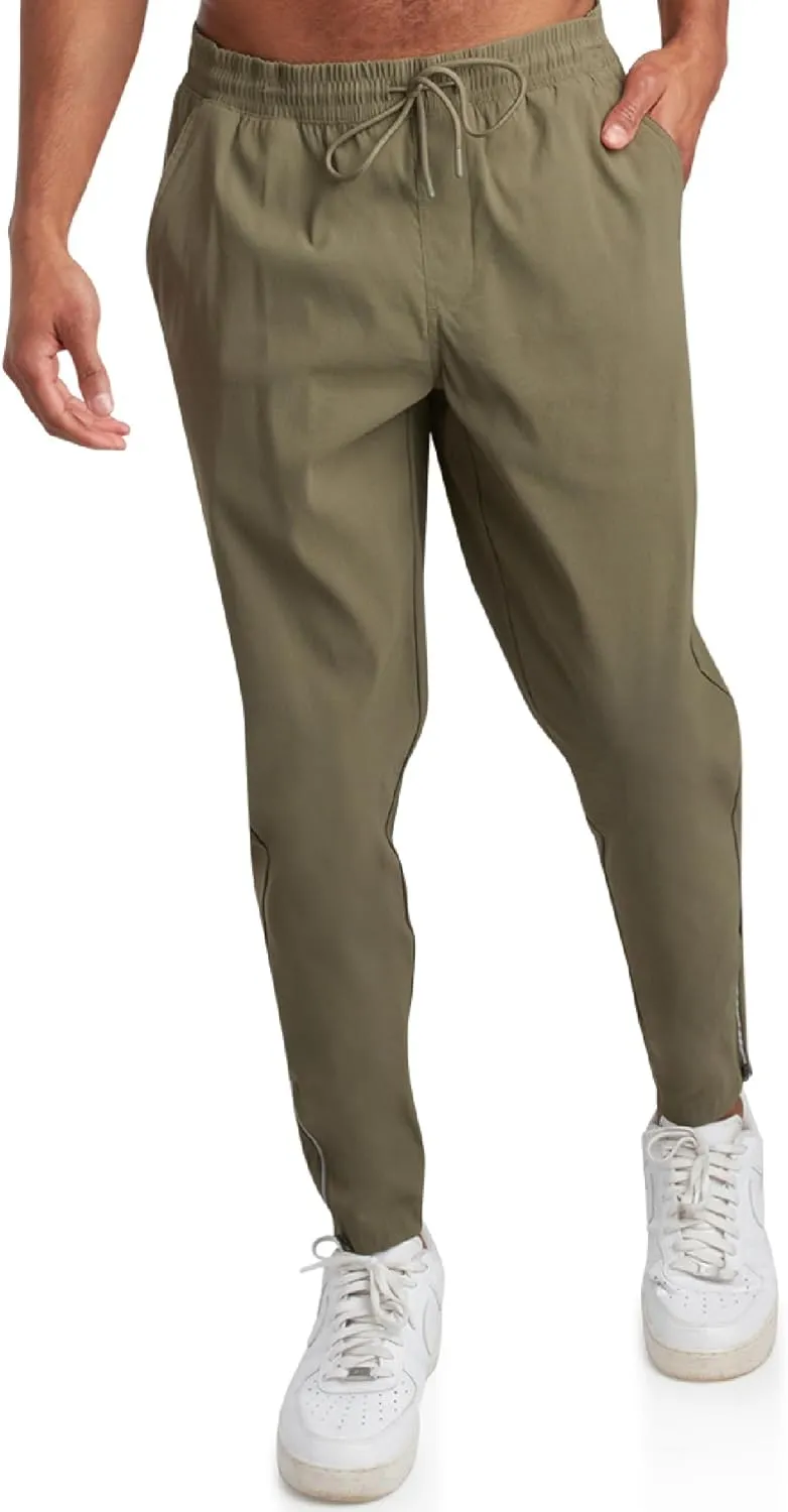 Spyder Mens Sweatpants - Athletic Nylon Stretch Pull On Workout Mens Jogger Pants with Drawstring and Pockets (Sizes: S-XL)