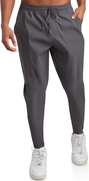 Spyder Mens Sweatpants - Athletic Nylon Stretch Pull On Workout Mens Jogger Pants with Drawstring and Pockets (Sizes: S-XL)
