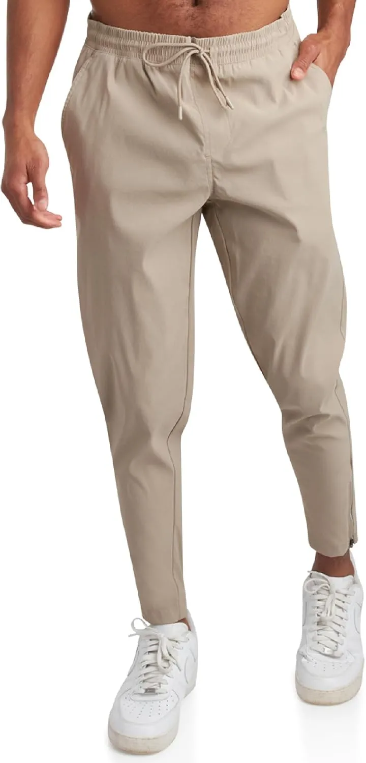 Spyder Mens Sweatpants - Athletic Nylon Stretch Pull On Workout Mens Jogger Pants with Drawstring and Pockets (Sizes: S-XL)