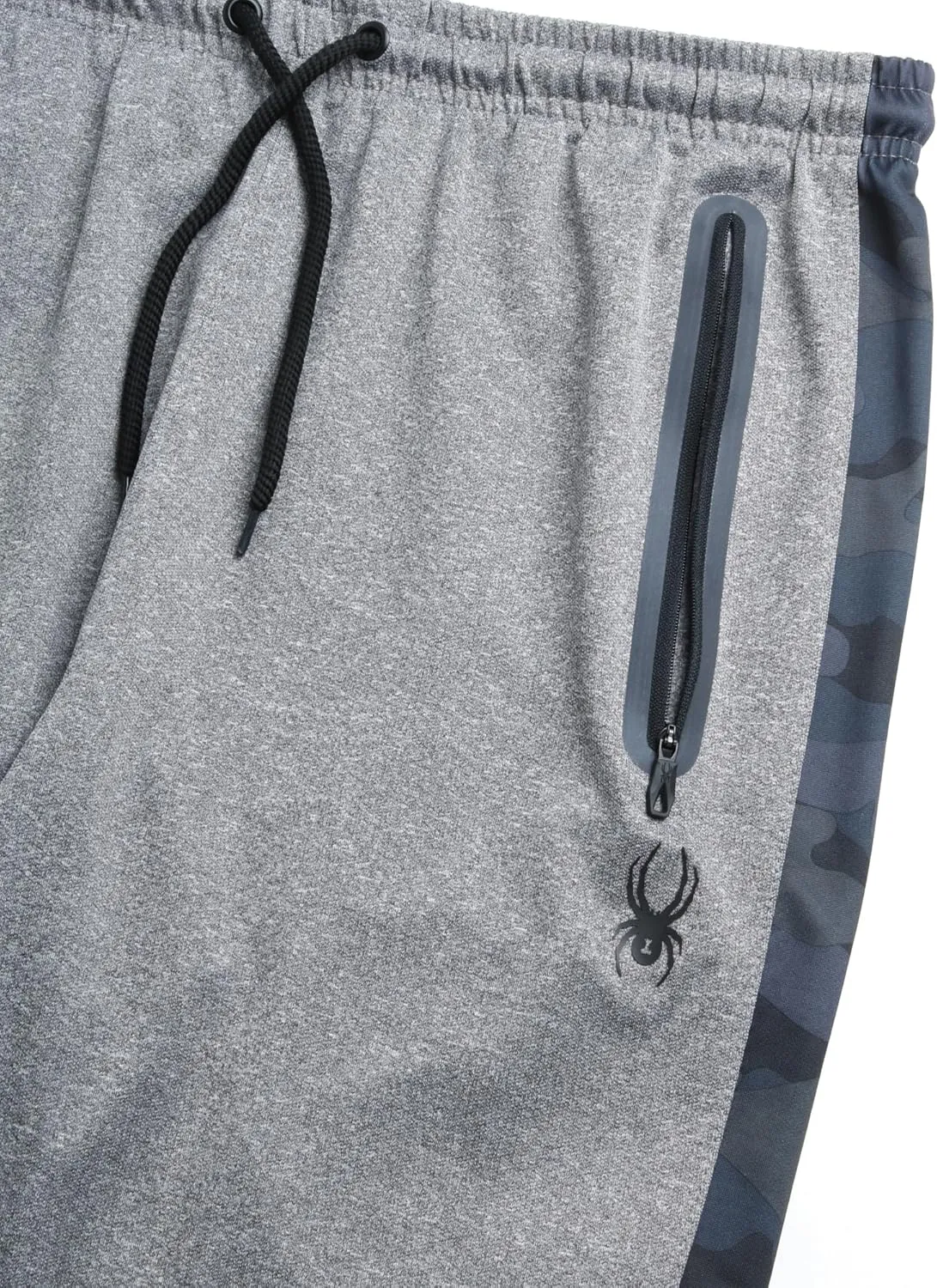 Spyder Mens Sweatpants with Pockets - Athletic Performance Tech Joggers for Men, Terry Workout Pants for Gym, Running, Hiking