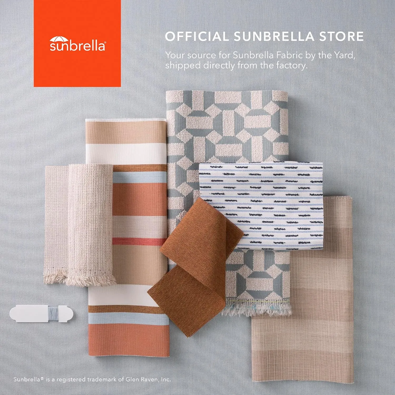 Sunbrella Textured Fabric by The Yard | Official Sunbrella Seller | Indoor or Outdoor Upholstery Fabric for Chairs, Cushions, Drapery, Pillows, Furniture | Linen Stone