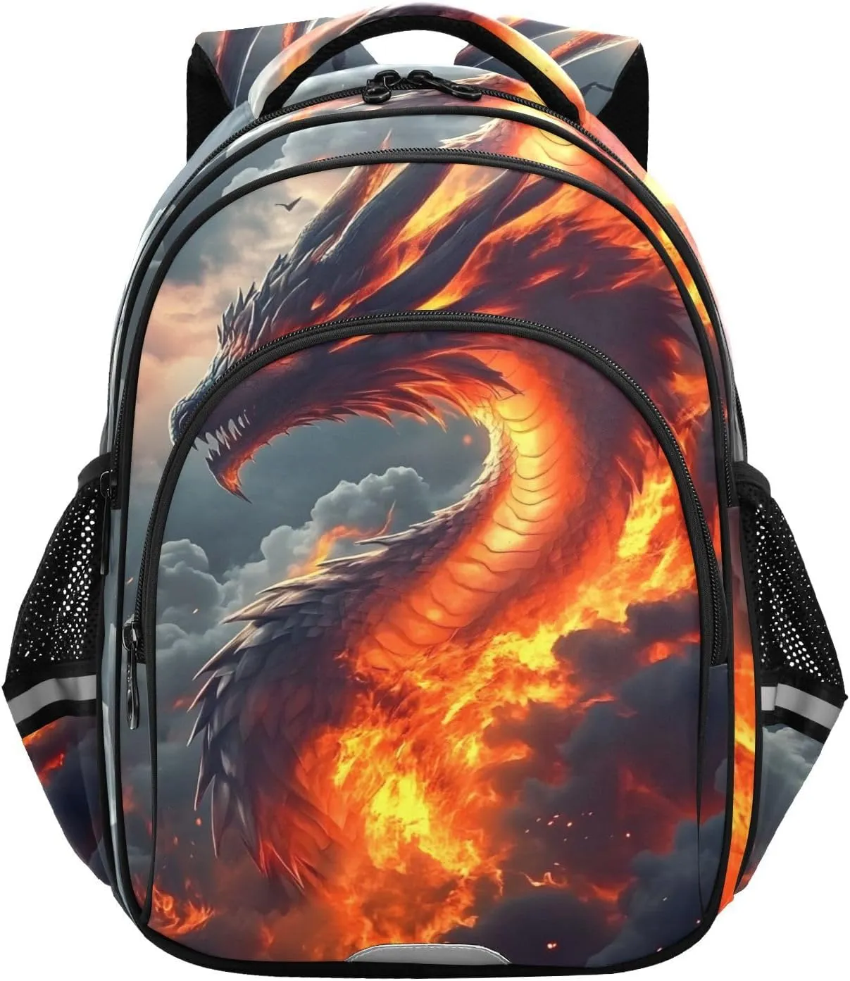 Super Realistic Dragon for Teens Water Resistant Laptop Bags Travel Daypacks,15.3" H