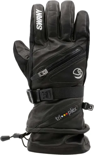 SWANY Men's X-Cell 2.1 Sports Moisture-Wicking Quick-Drying Warm Durable Flexible Leather Winter Gloves