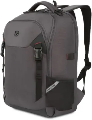 SwissGear Civic Pro Laptop Backpack, Grey, 18”x13.25”x7”