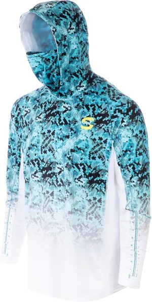 SYNKER Stealth All Weather Performance Fishing Camo Hoodie | UPF 50  Long Sleeve Shirt for Men and Women, Camouflage