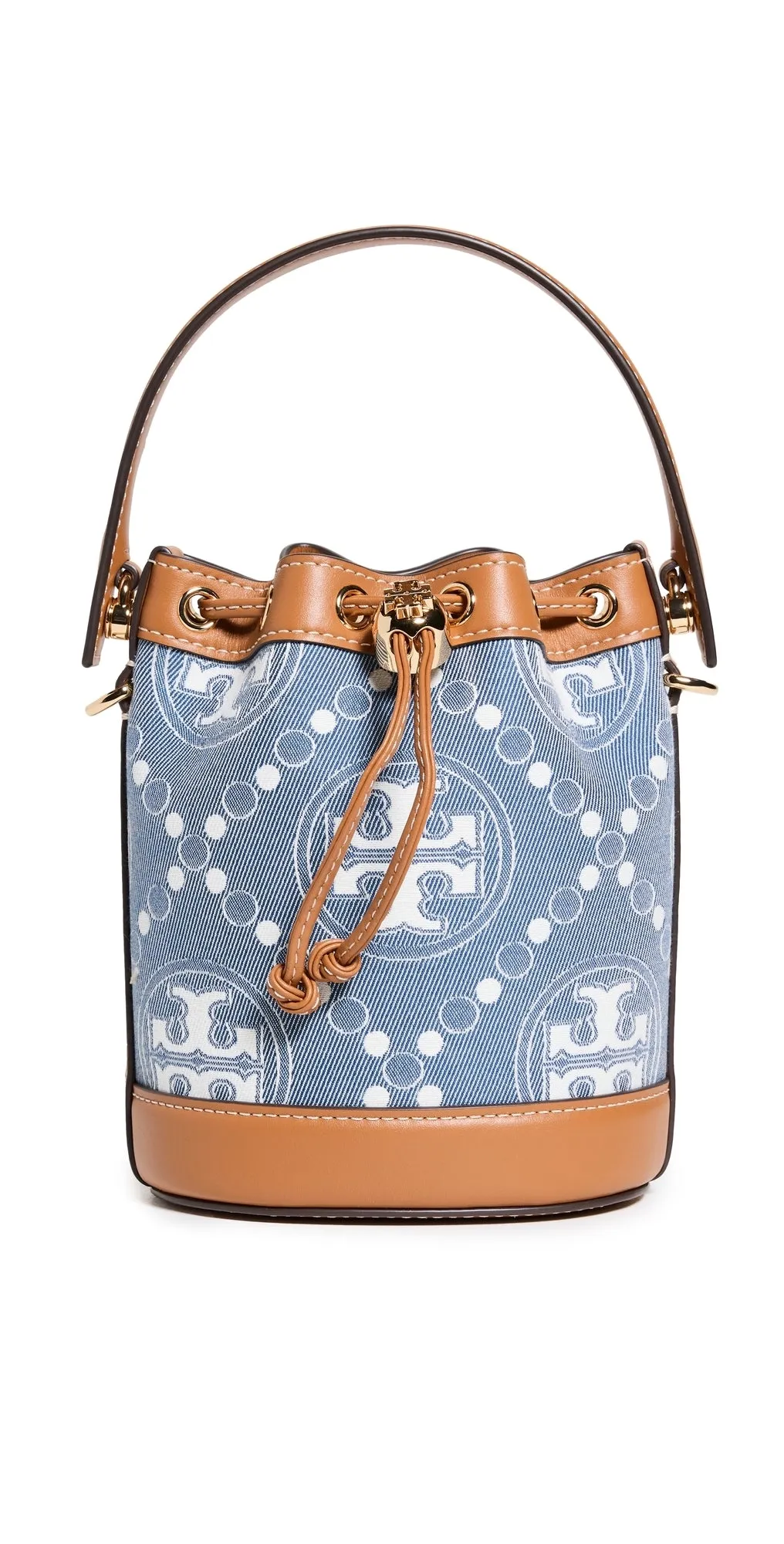 T Monogram Denim Mini Bucket Bag Multi One Size