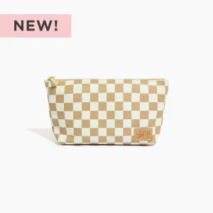 Tan Check Utility Pouch