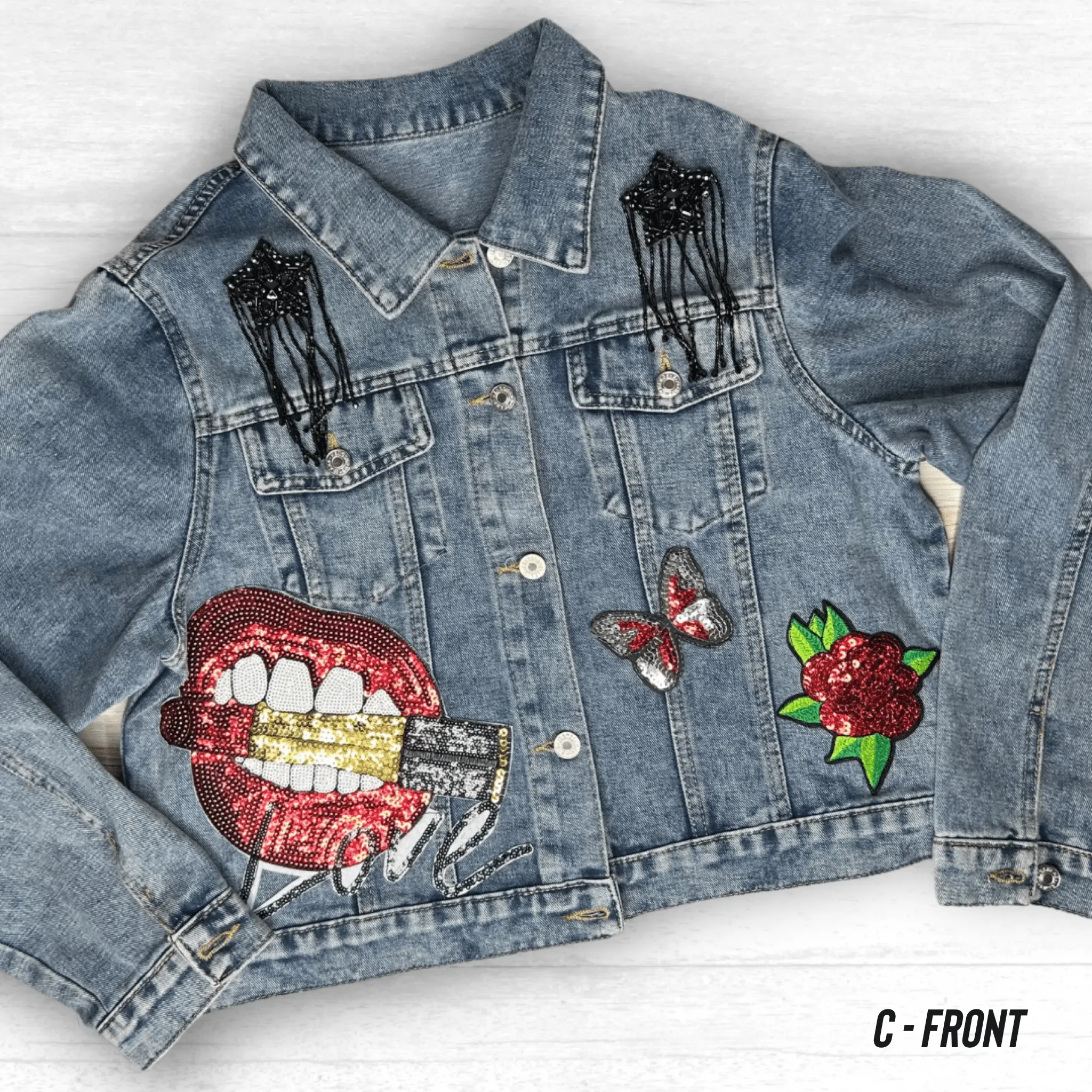 Tejano Embellished Denim Jacket