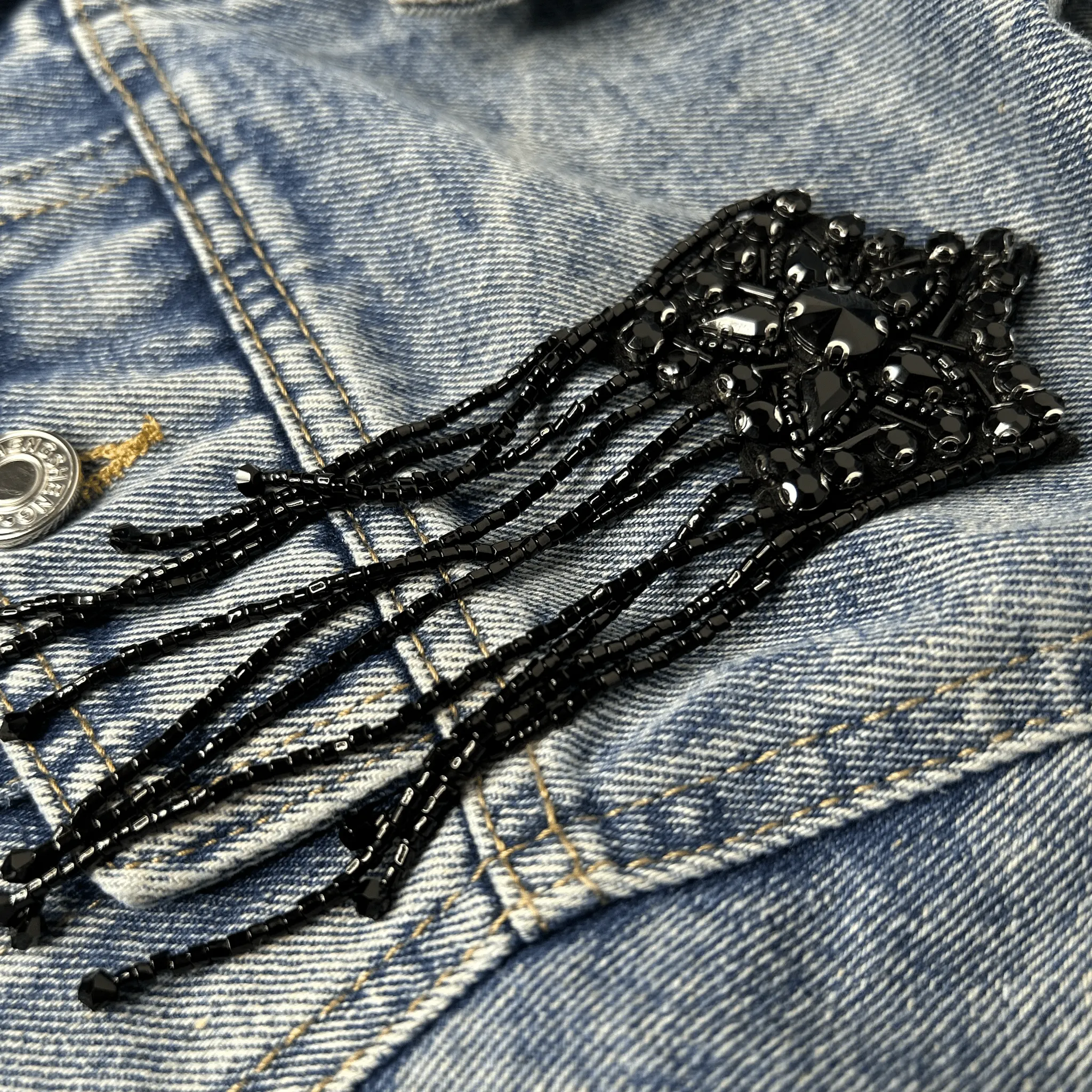 Tejano Embellished Denim Jacket