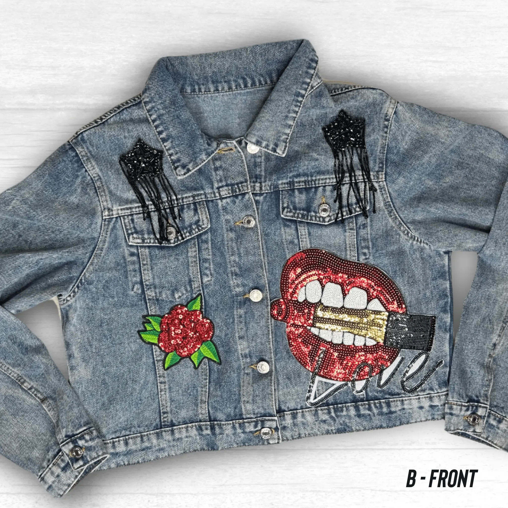 Tejano Embellished Denim Jacket