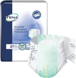 TENA Brief, Small, Heavy Absorbency, Tab Closure, Disposable, 66100 - Case of 96