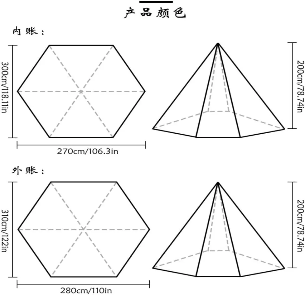 Tent 3-4 Person Family Outdoor Tent Double-Layer Breathable Rainproof Peaked Camping Tent Camping Equipment Outdoor Tent