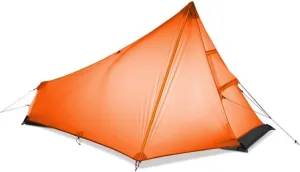 Tents for Camping Ultralight Camping Tent Single Person Easy Set Up Waterproof Portable No Tent Pole Instant Tent Outdoor Beach Tent (Color : Orange, Size : 215x105x125cm)