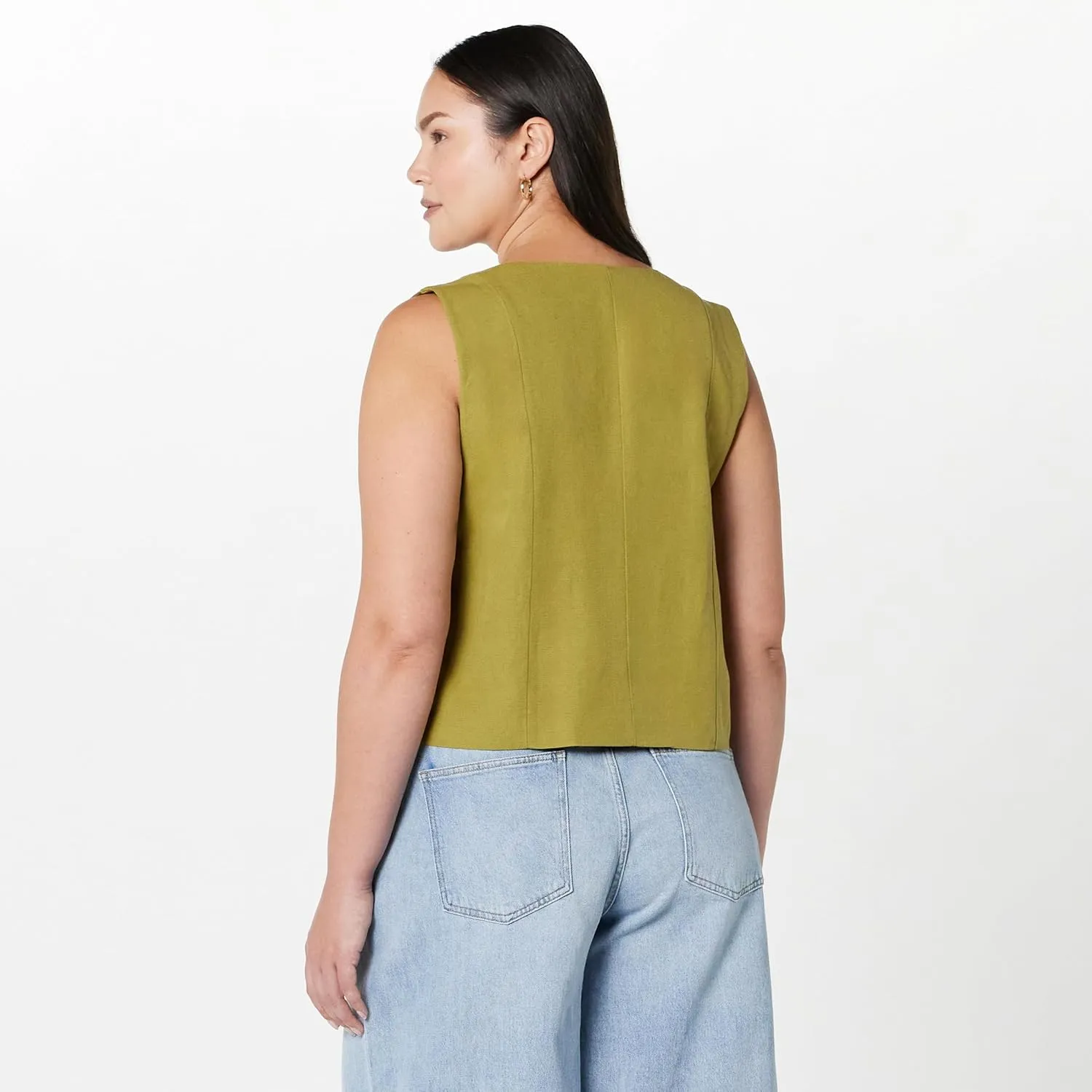 The Drop Women's ESMA Linen Vest