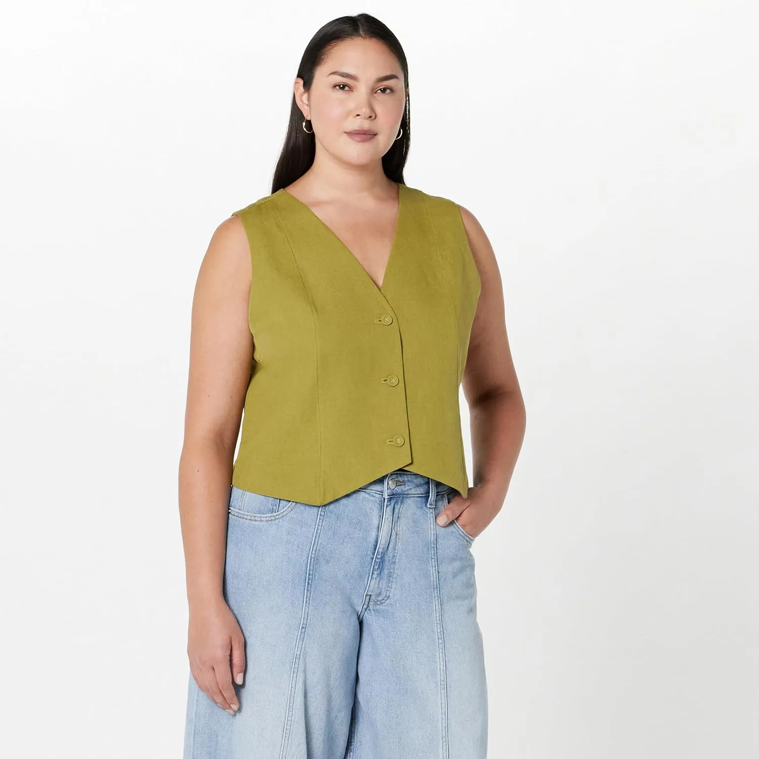 The Drop Women's ESMA Linen Vest