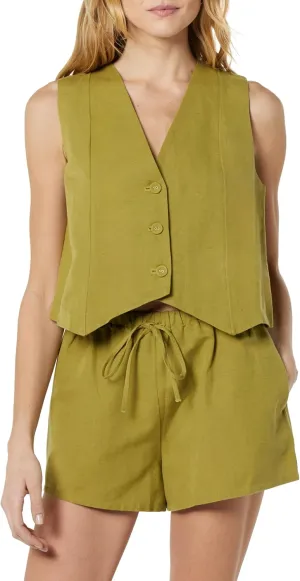 The Drop Women's ESMA Linen Vest