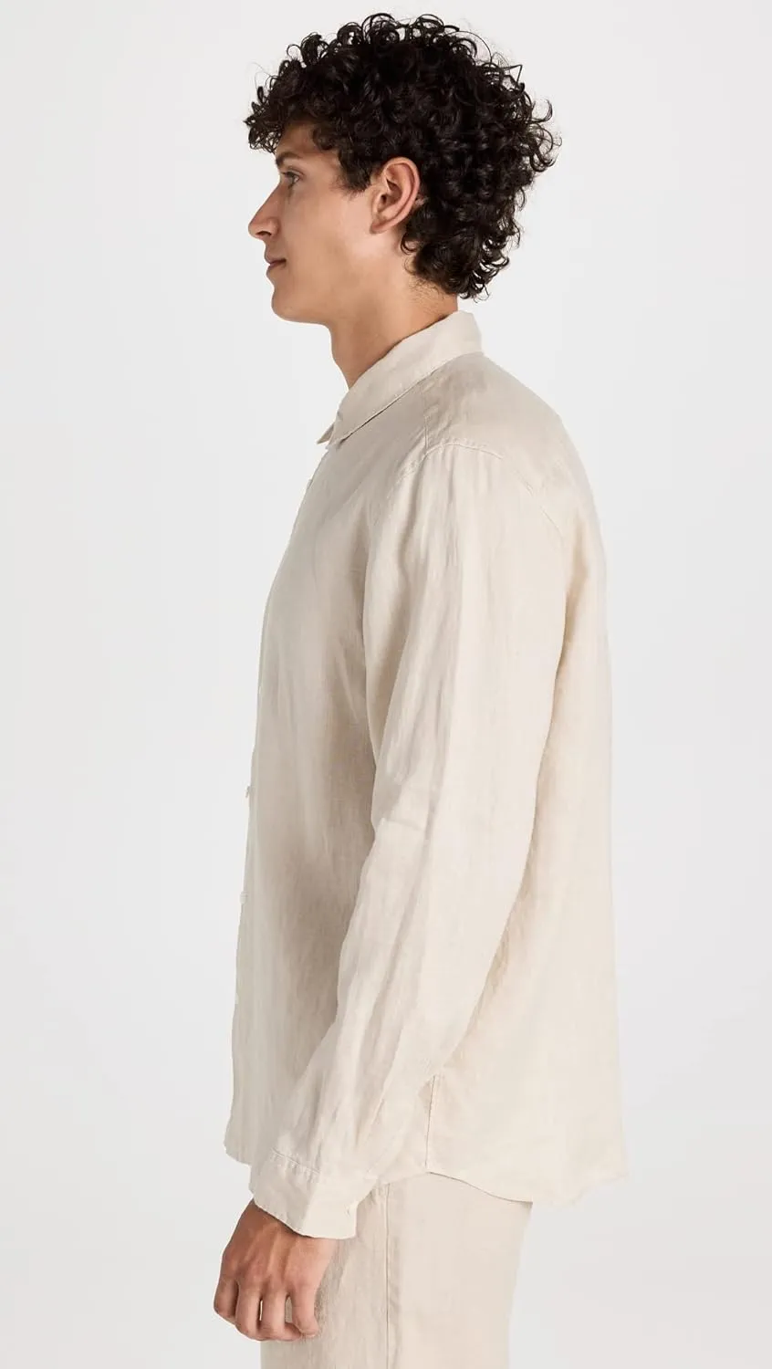 Theory Men's Irving Relaxed Linen Shirt