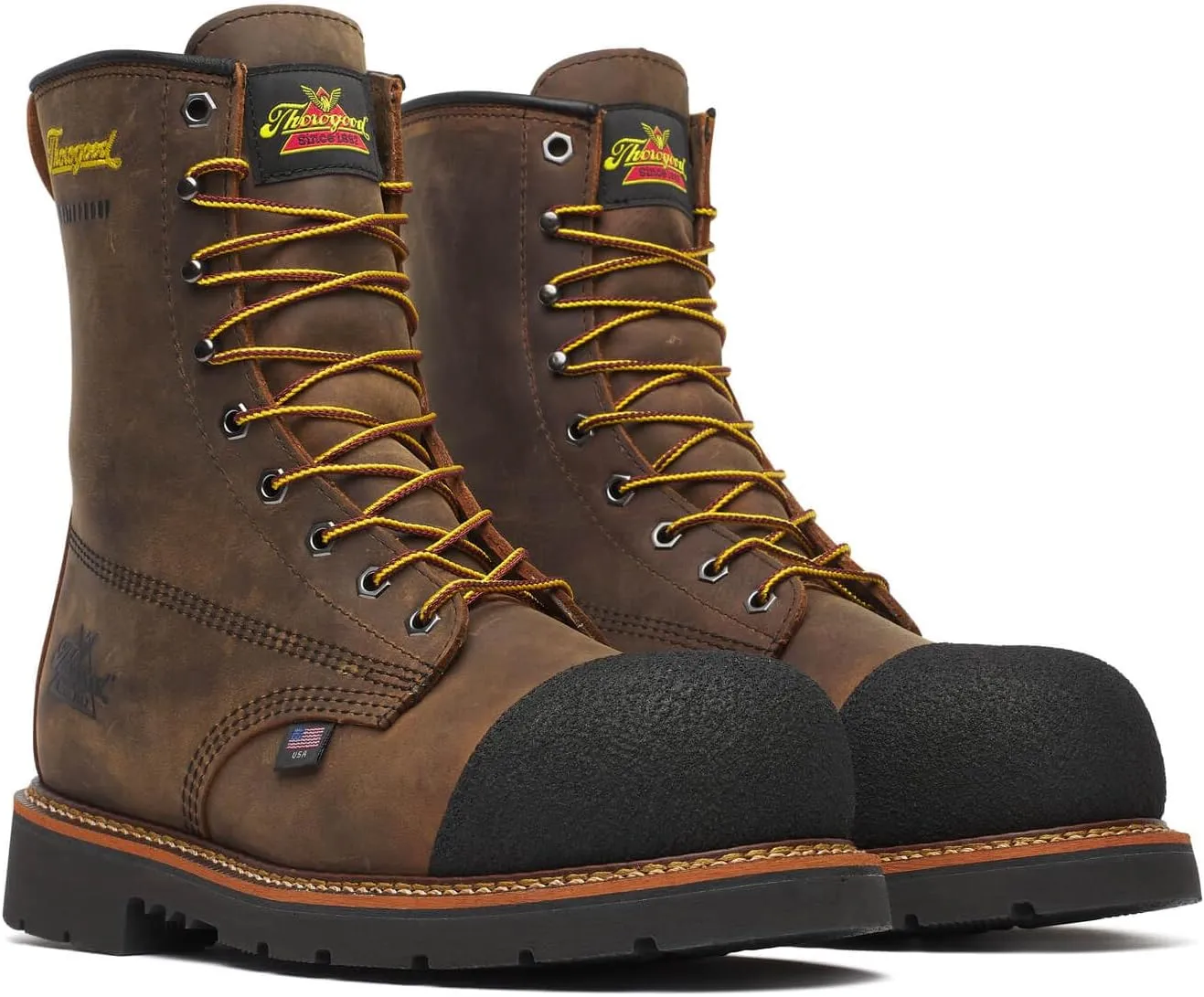 Thorogood Men's Hammerhead Series 8" Waterproof Nano Safety Toe Work Boot