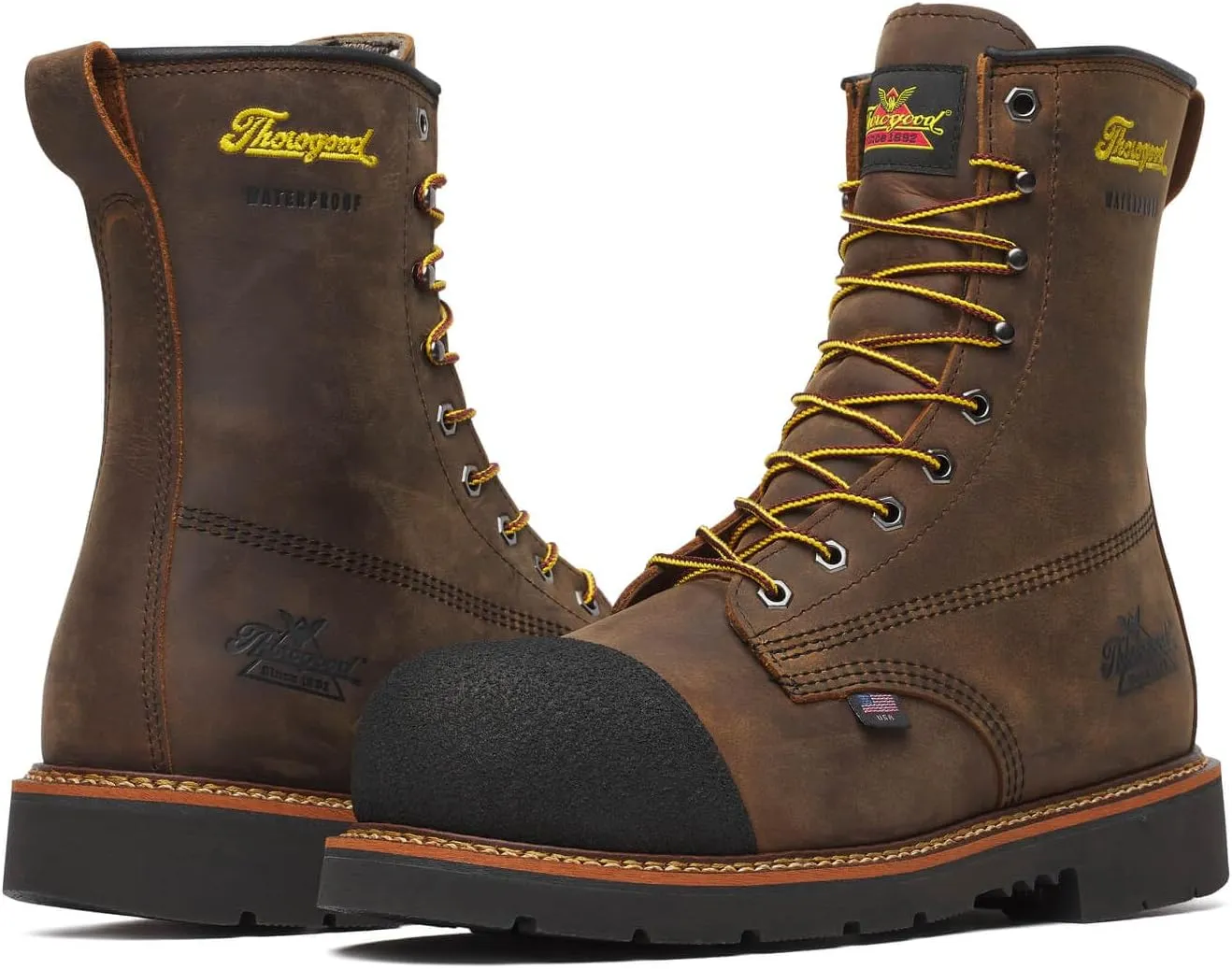 Thorogood Men's Hammerhead Series 8" Waterproof Nano Safety Toe Work Boot